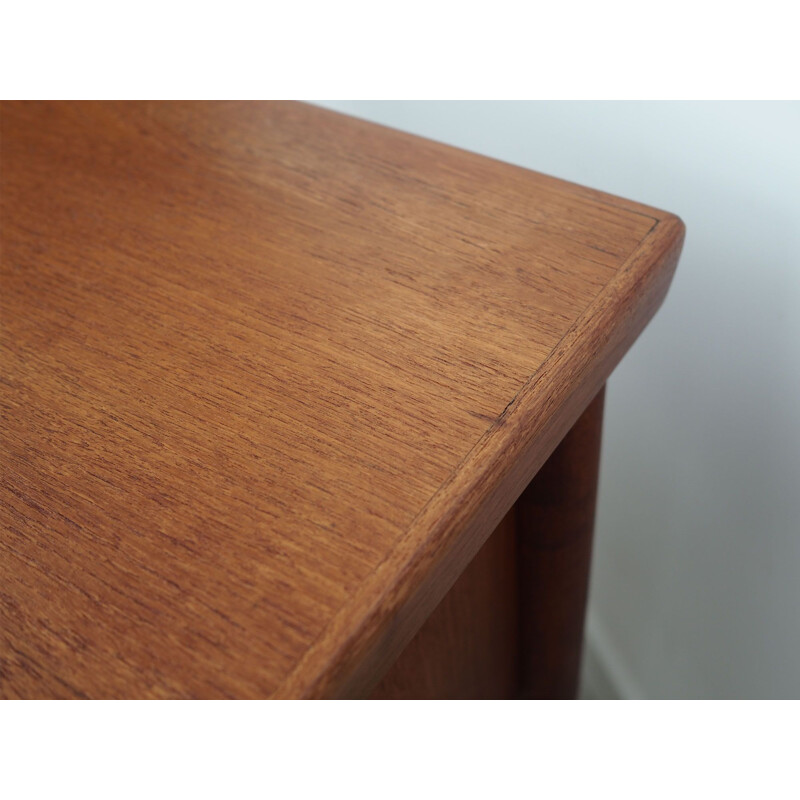 Dark teak vintage desk, Denmark 1960s