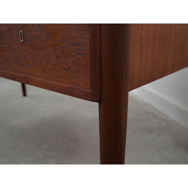 Dark teak vintage desk, Denmark 1960s