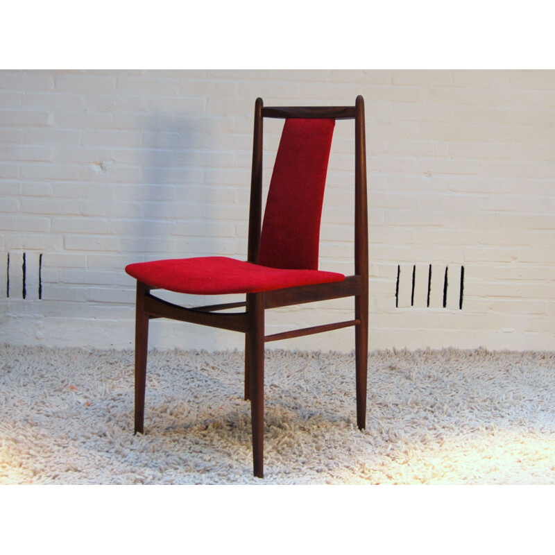 Dutch set of 7 chairs, manufacturer Topform - 1950s