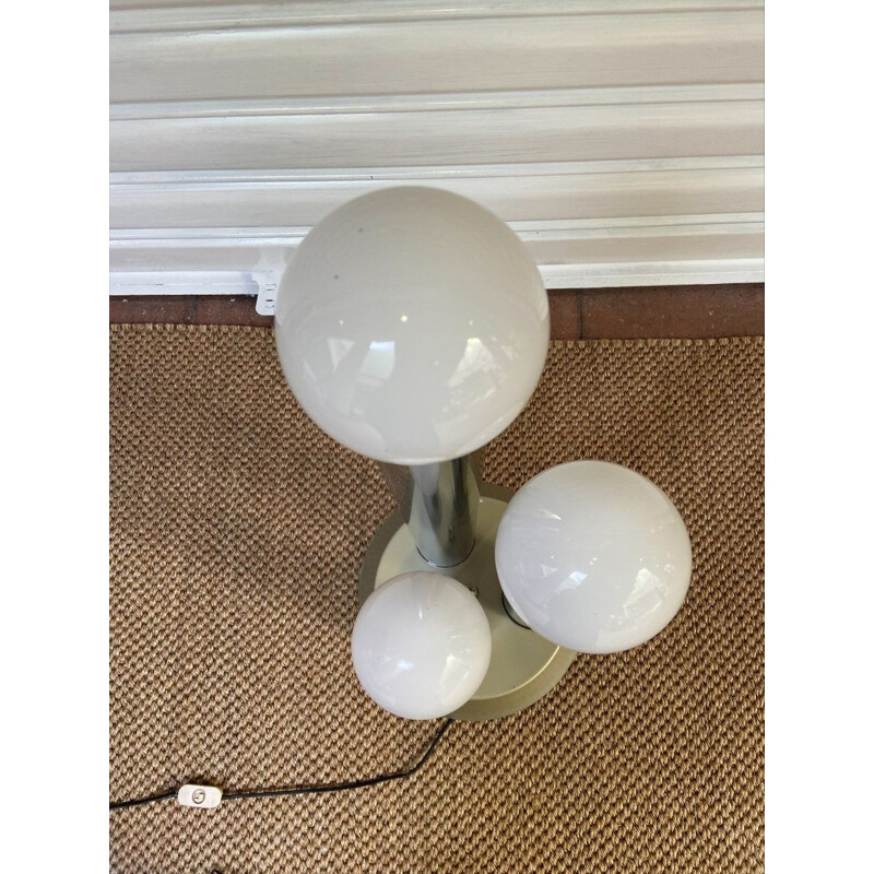 Vintage 3-ball lamp by Manufatura Italiana, 1970