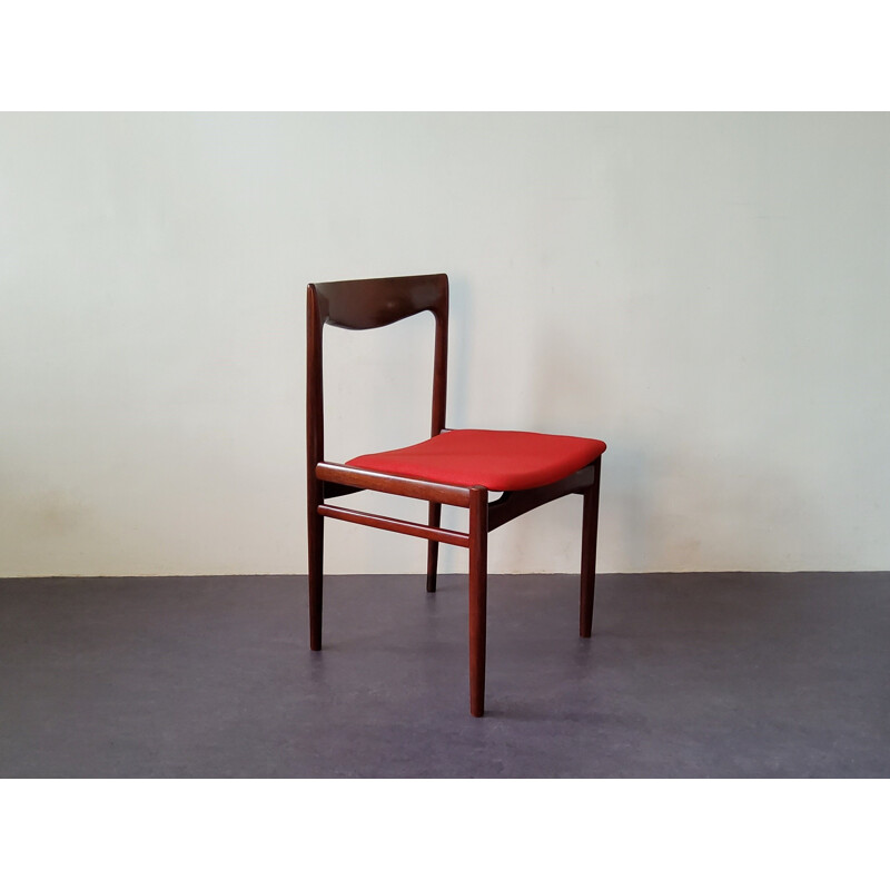 Conjunto de 4 cadeiras de vindima por Lübke, Alemanha 1960