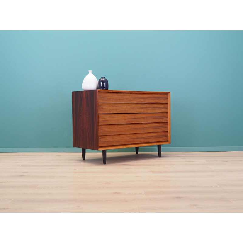 Rosewood vintage chest of drawers, Denmark 1970s