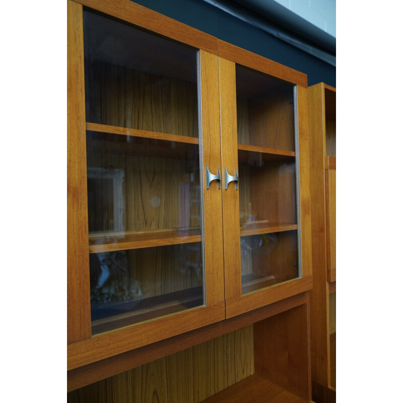 Pair of mid century teak bookcases
