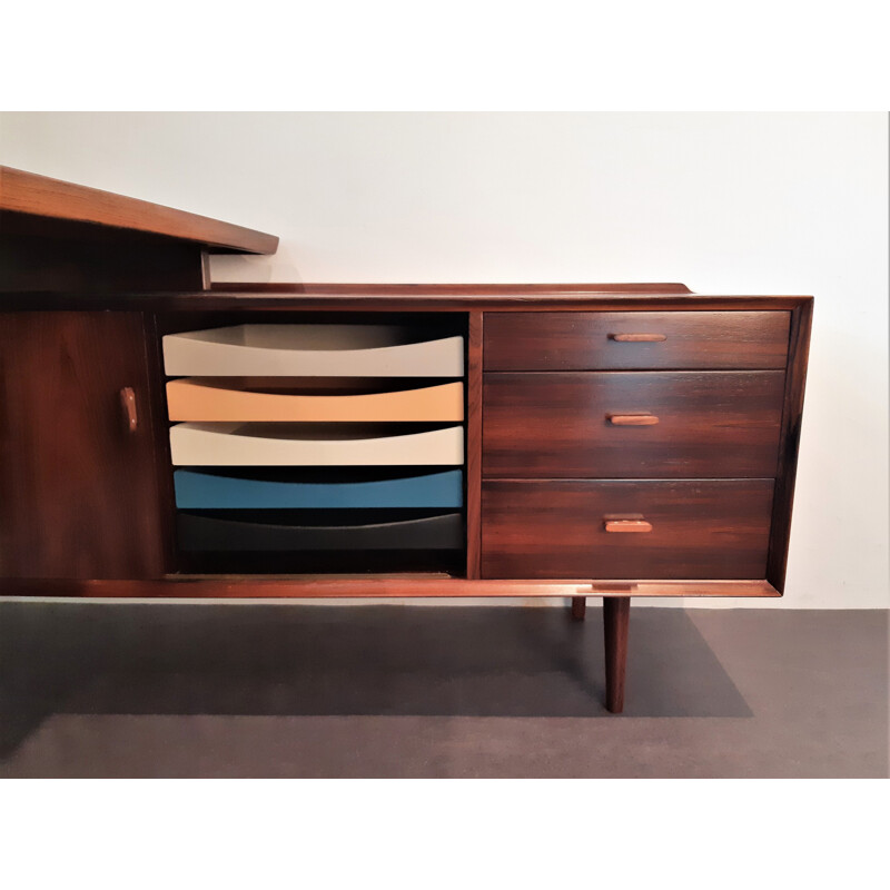 Vintage desk in rosewood by Arne Vodder for Sibast Møbelfabrik, Denmark 1950-1960s