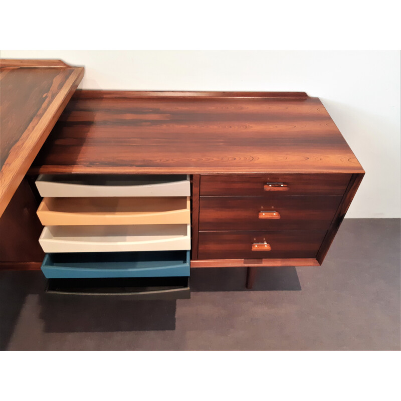 Vintage desk in rosewood by Arne Vodder for Sibast Møbelfabrik, Denmark 1950-1960s