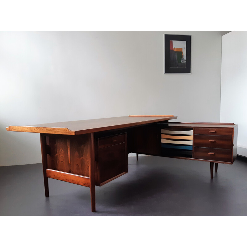 Vintage desk in rosewood by Arne Vodder for Sibast Møbelfabrik, Denmark 1950-1960s