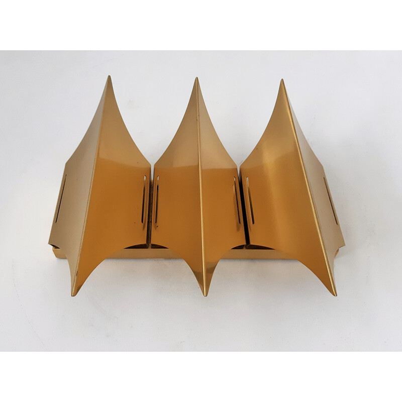 Vintage Gothic III wall lamp by Bent Karlby for Lyfa, Denmark 1960s