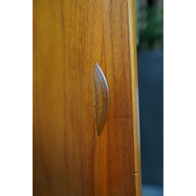 Mid century teak display cabinet