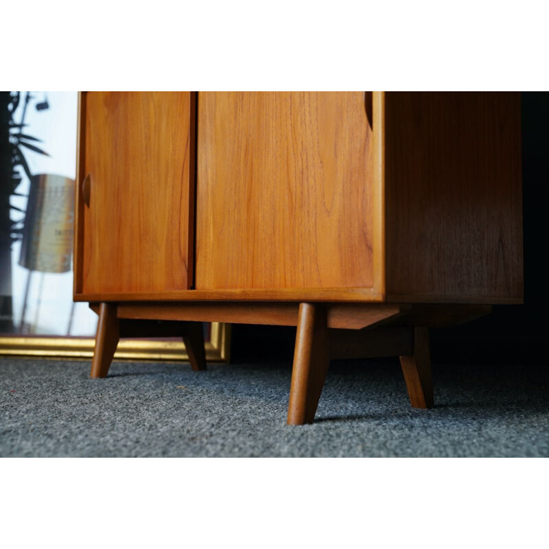 Mid century teak display cabinet