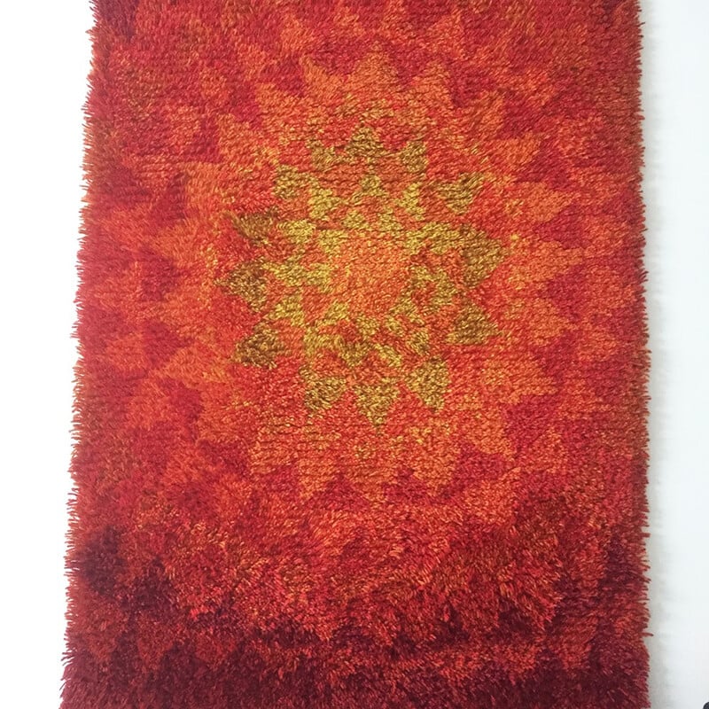 Danish Cum Rya wall rug in wool - 1970s