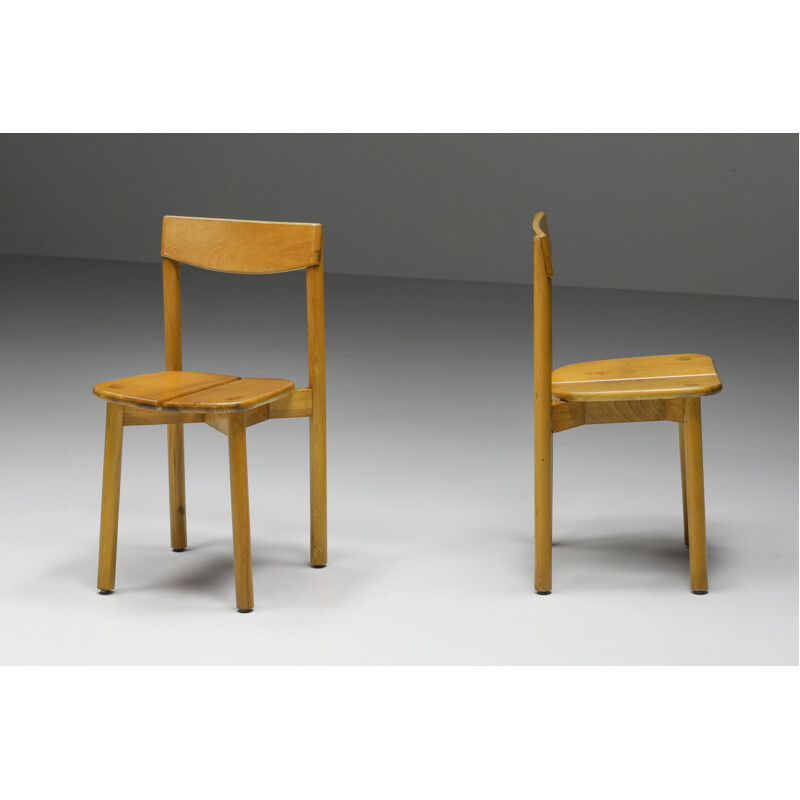 Conjunto de 8 cadeiras vintage de Pierre Gautier-Delaye, 1960