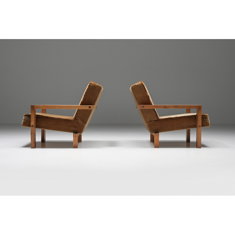 Ensemble de 8 fauteuils vintage par Wim Den Boon, Pays-Bas 1960