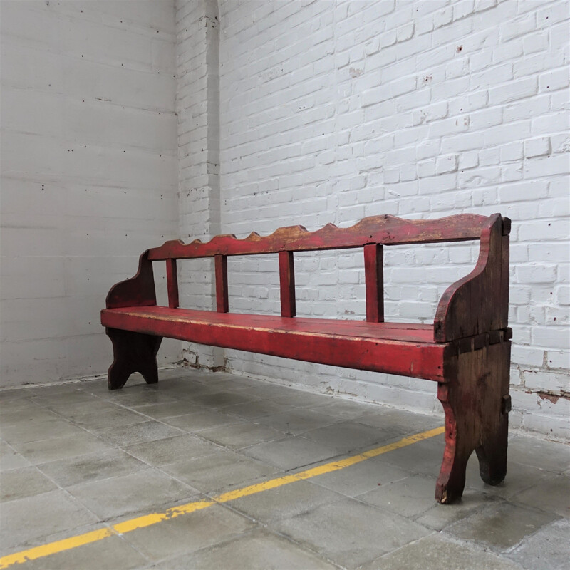 Vintage wooden bench