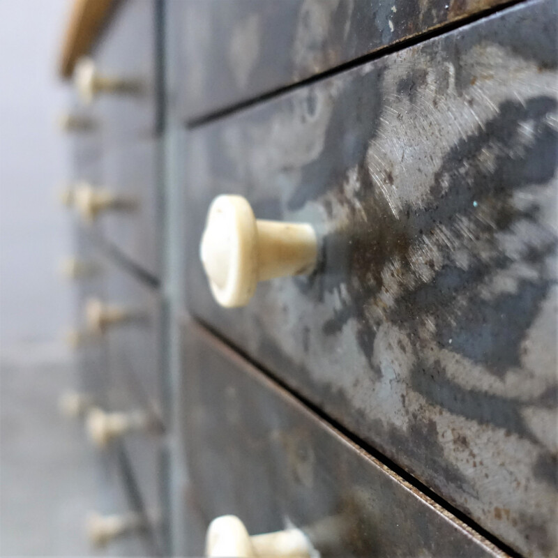 Vintage wooden drawer cabinet