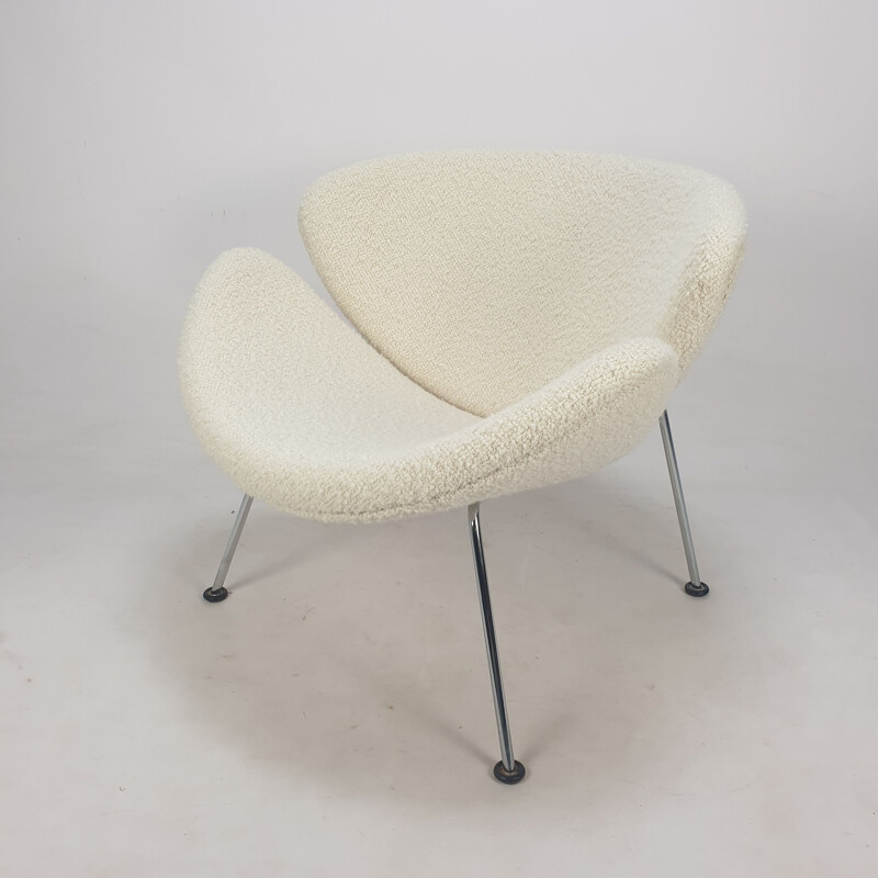 Sillón y otomana vintage de Pierre Paulin para Artifort, 1980