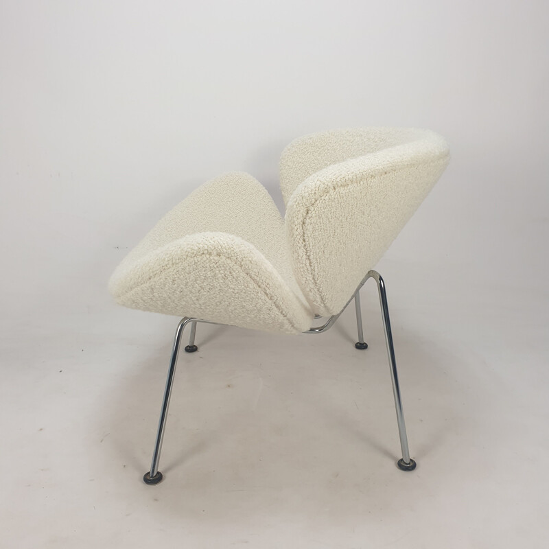 Vintage fauteuil en voetenbank van Pierre Paulin voor Artifort, 1980