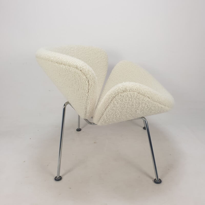 Vintage fauteuil en voetenbank van Pierre Paulin voor Artifort, 1980