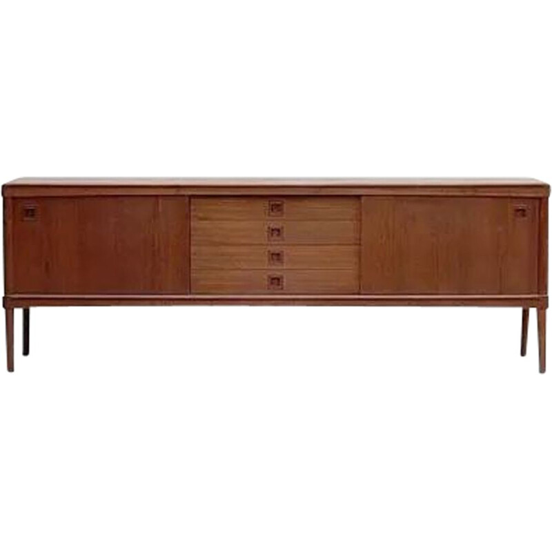 Vintage teak sideboard by H. Walter Klein for Bramin, 1960