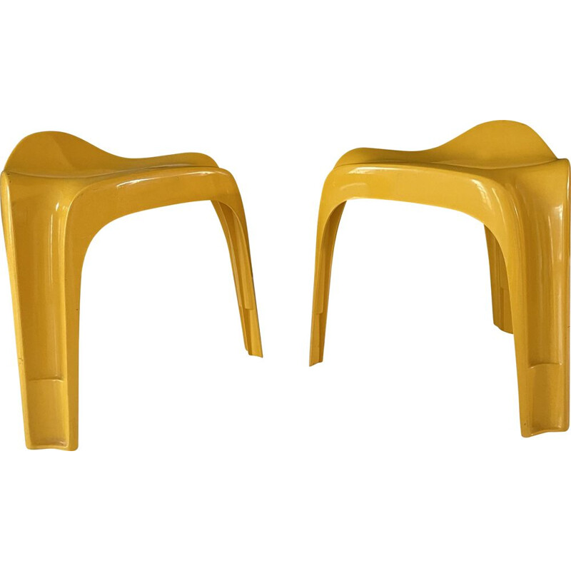 Pair of vintage Casalino stools by Alexandre Begge for Casala, 1970