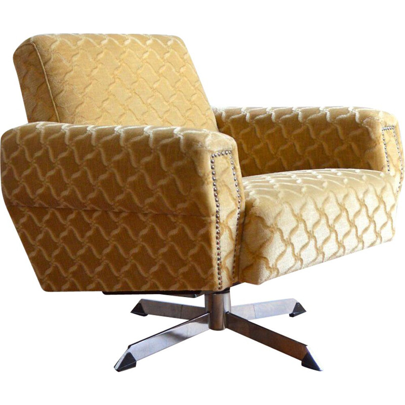 Vintage conference swivel armchair, 1950-1960