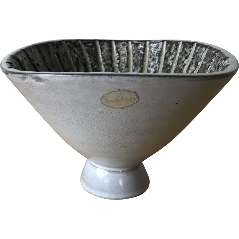 Taça de cerâmica Vintage para Upsala Ekeby, Suécia 1960