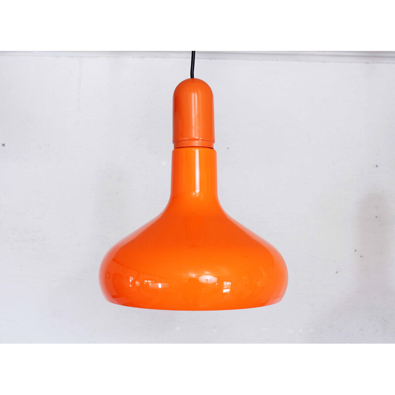 Vintage plastic and metal pendant lamp by Staff Leuchten, 1970