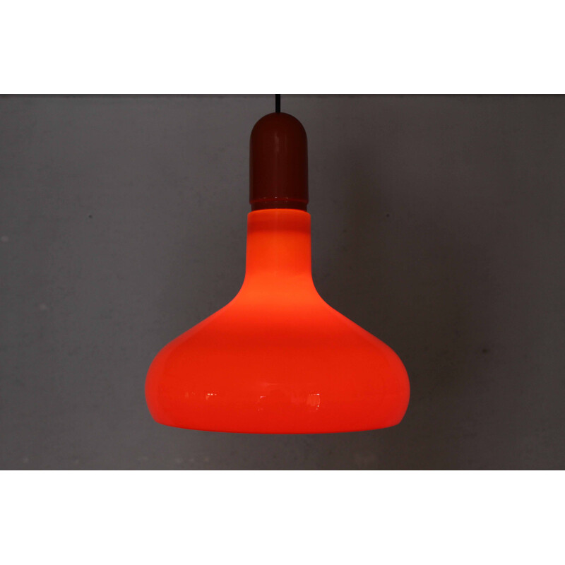 Vintage plastic and metal pendant lamp by Staff Leuchten, 1970