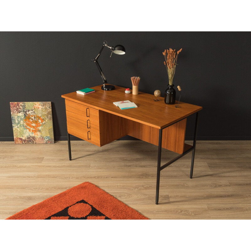 Vintage teak desk by Günter Renkel for Rego Möbel, Germany 1960s