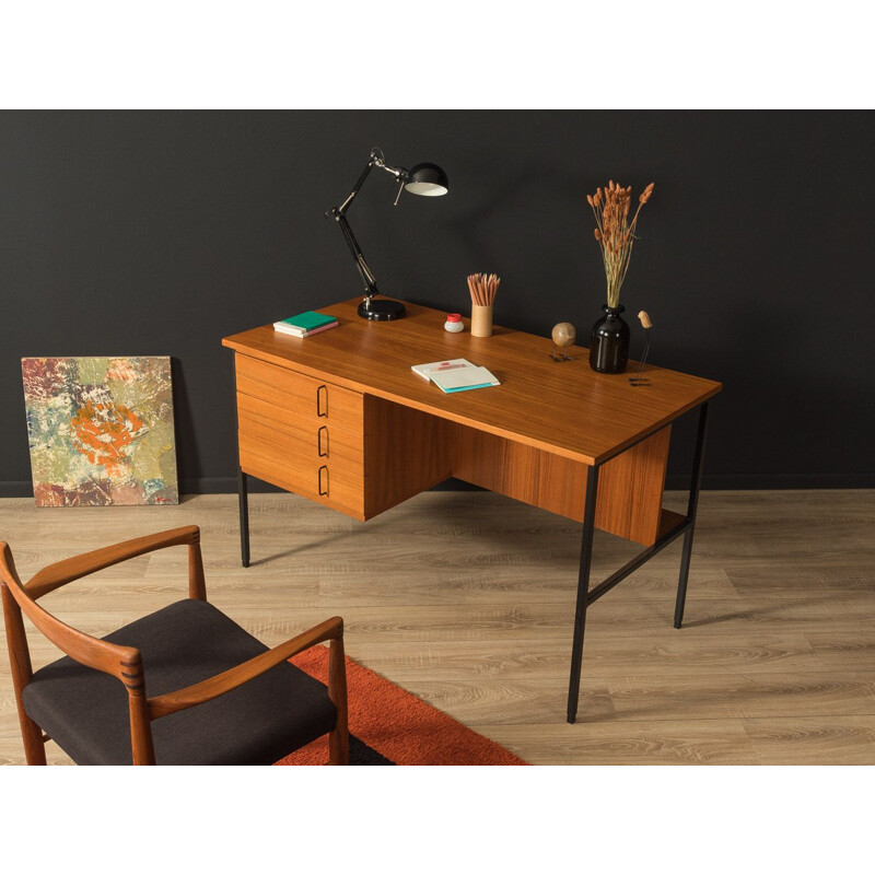 Vintage teak desk by Günter Renkel for Rego Möbel, Germany 1960s