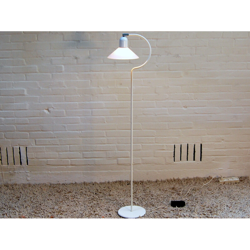White metal floor lamp - 1970s