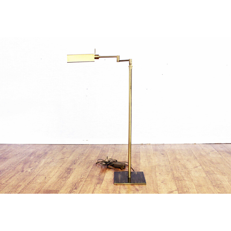 Vintage Lemag brass floor lamp, 1970