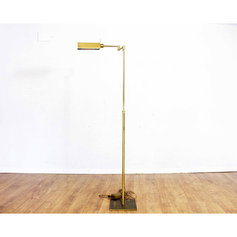 Vintage Lemag brass floor lamp, 1970