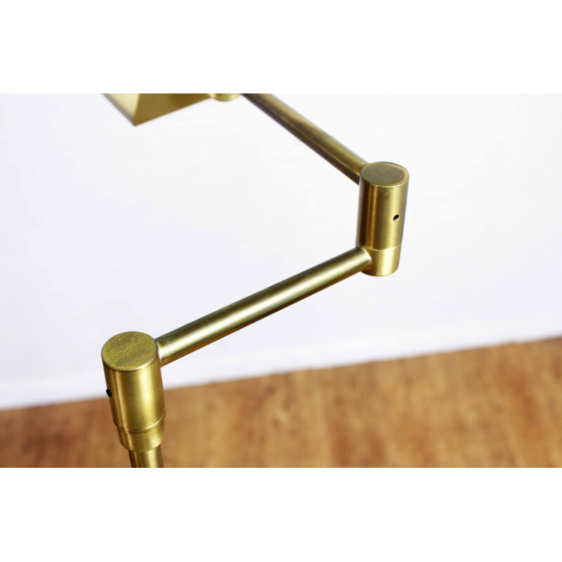 Vintage Lemag brass floor lamp, 1970