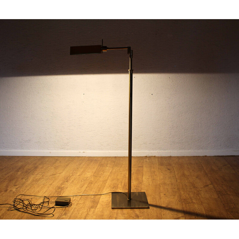 Vintage Lemag brass floor lamp, 1970