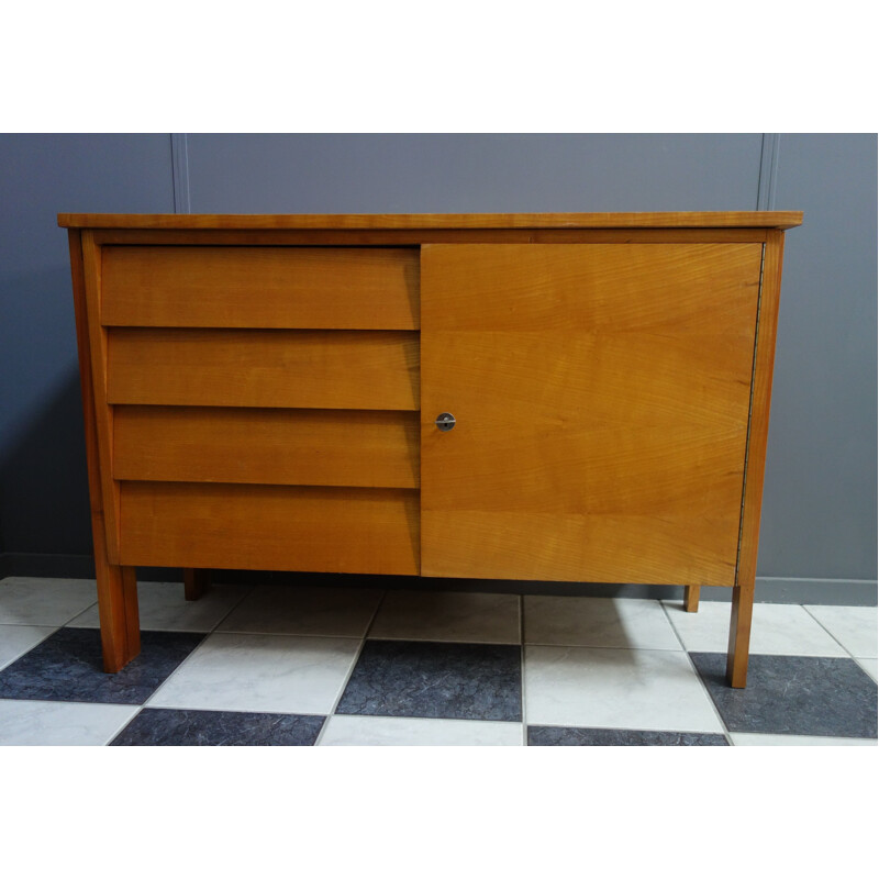 Vintage sideboard with rotating desk, 1960s