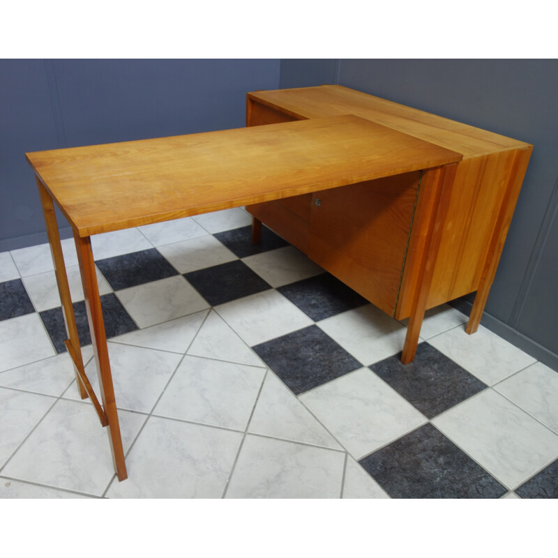 Vintage sideboard with rotating desk, 1960s