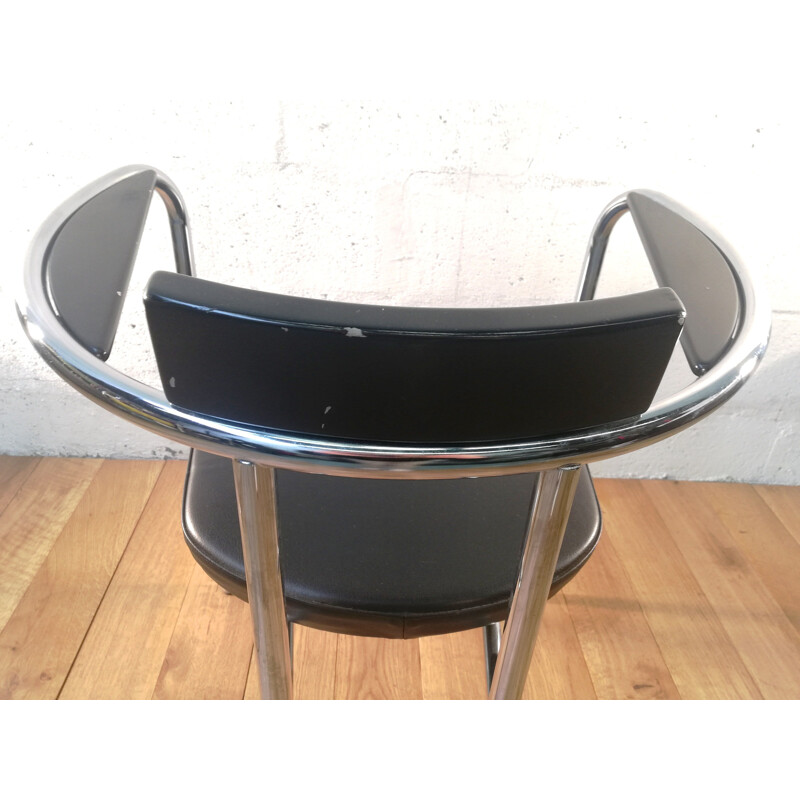 Vintage-Stuhl Artelano aus gepolstertem Leder