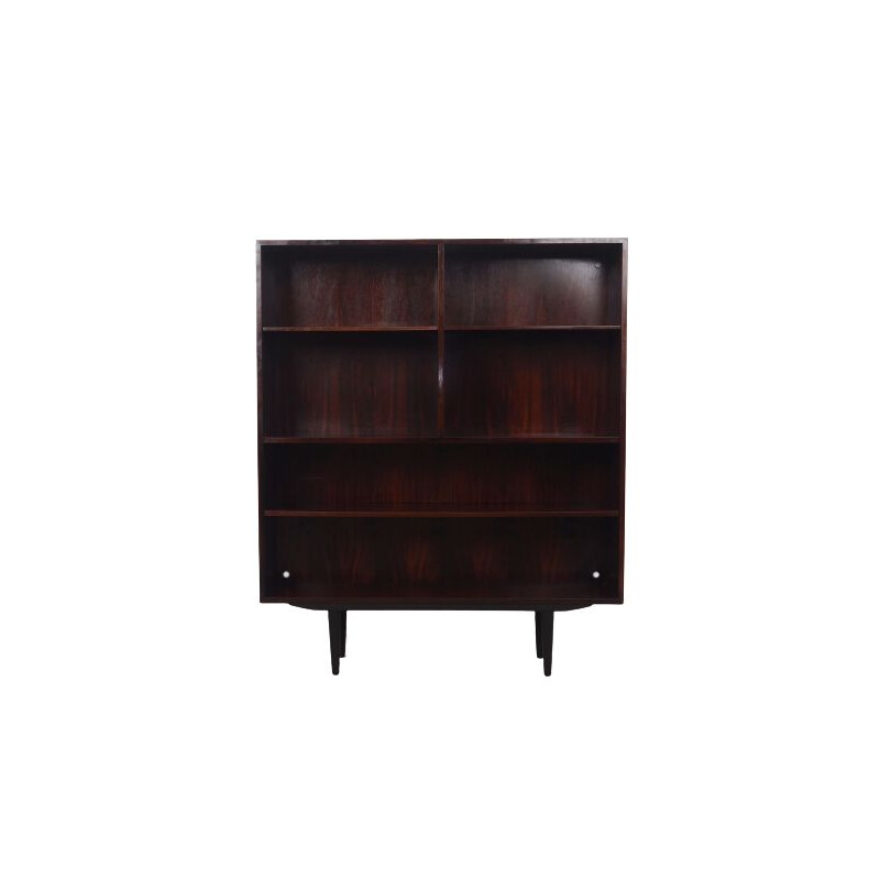 Rosewood vintage Danish bookcase by Omann Jun, 1960s