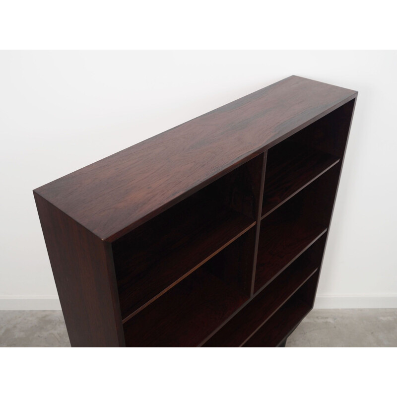 Rosewood vintage Danish bookcase by Omann Jun, 1960s