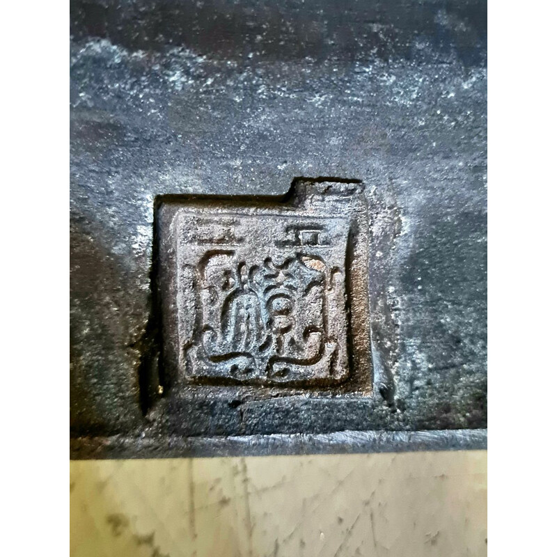 Candeeiro de chão de bronze japonês Vintage