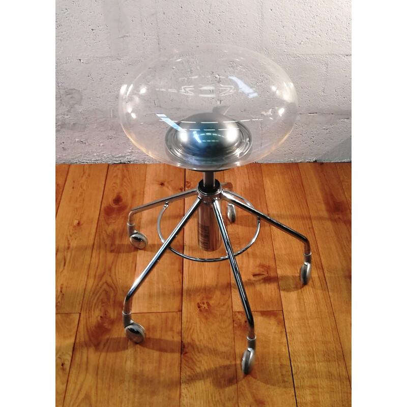 Vintage Mambo 3D stool in transparent plastic by Delight