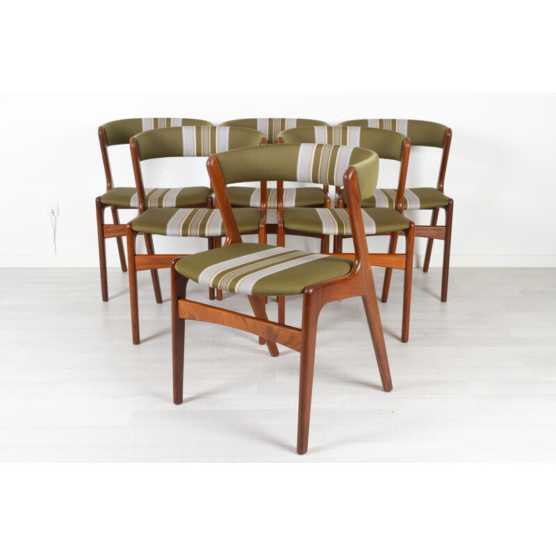 Ensemble de 6 chaises danoises vintage en teck par Korup Stolefabrik, 1960