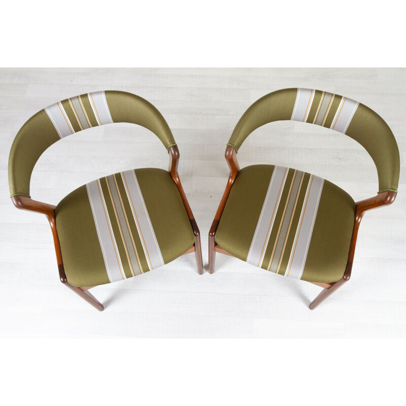 Set van 6 vintage Deense teakhouten stoelen van Korup Stolefabrik, 1960