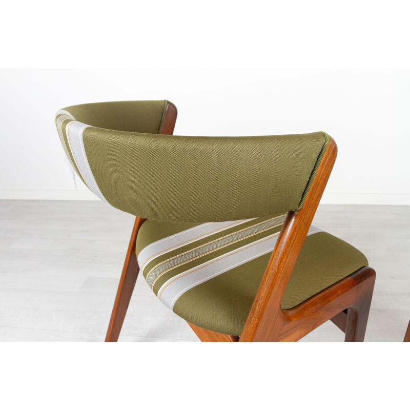 Set van 6 vintage Deense teakhouten stoelen van Korup Stolefabrik, 1960