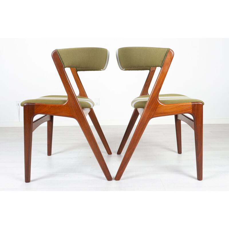 Set van 6 vintage Deense teakhouten stoelen van Korup Stolefabrik, 1960