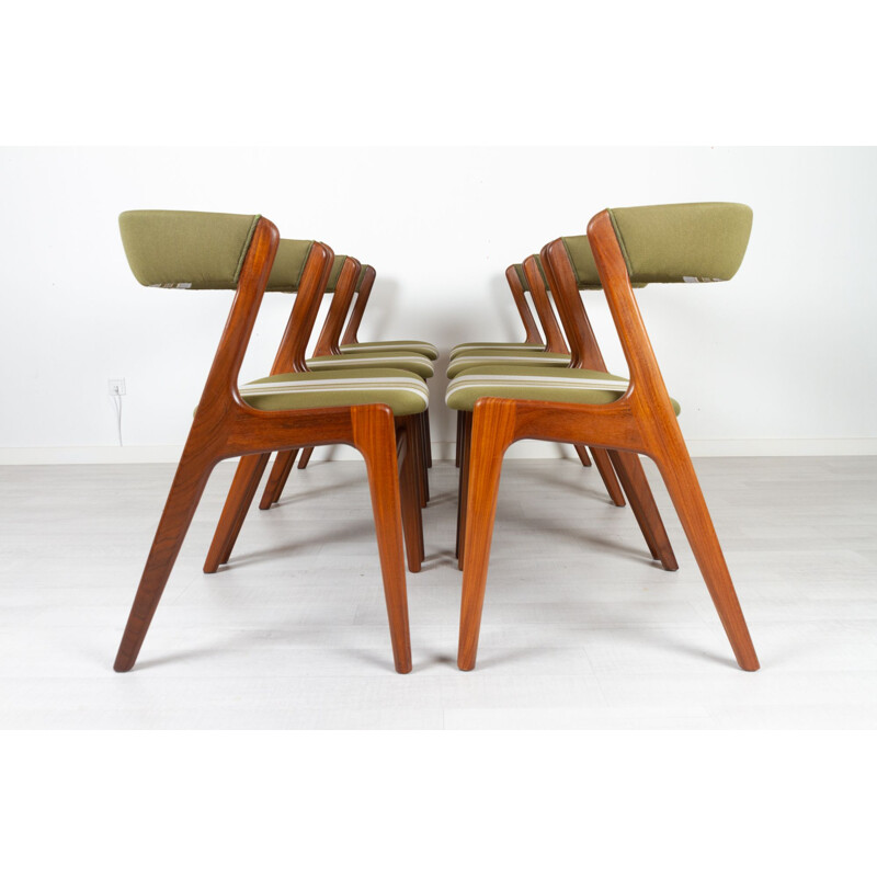 Ensemble de 6 chaises danoises vintage en teck par Korup Stolefabrik, 1960