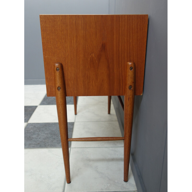 Teak vintage chest of drawers with 2 drawers, Denmark 1960s