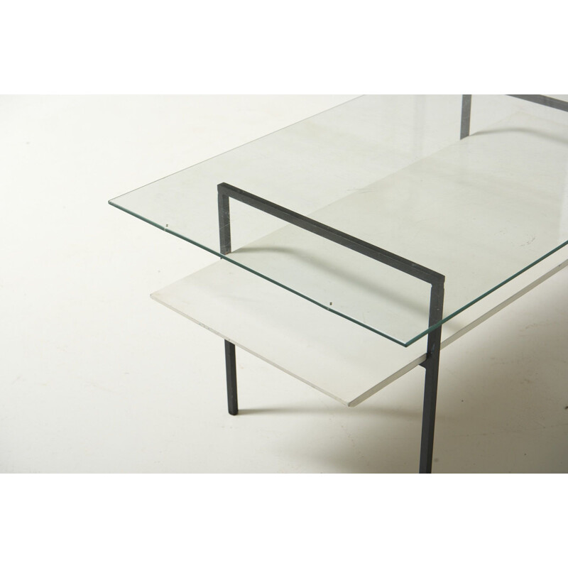 Minimalist vintage coffee table by Coen De Vries for Tetex, Netherlands 1950