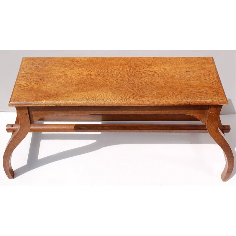 Consola vintage de roble macizo