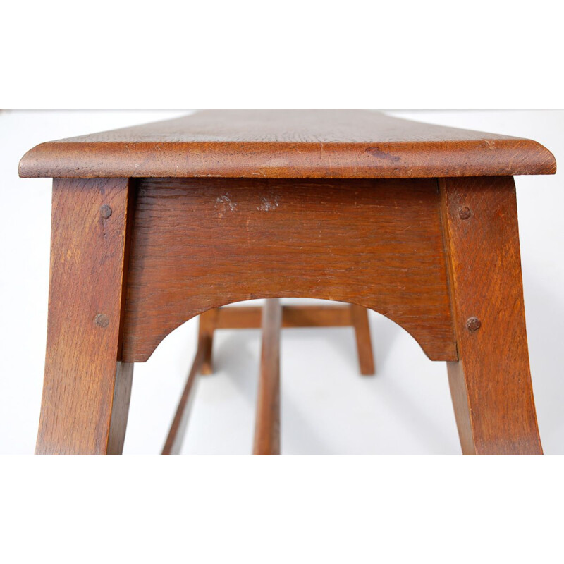Vintage solid oakwood console